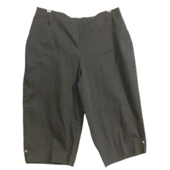 Just My Size Classic Elastic Waist Capri Pants 1X 16W - Picture 2 of 6